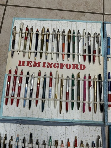 Riesiges Vintage Nebraska Werbung Werbe Kugelschreiber Bleistift Lot Display Matten - Bild 2 von 9
