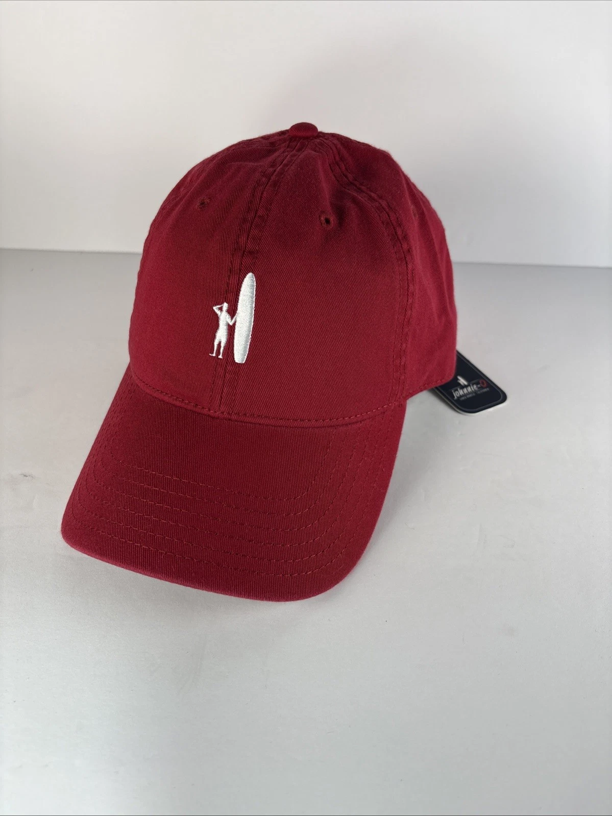 Johnnie O Topper 2.0 Baseball Hat Cap Malibu Red Surfer Casual Adjustable
