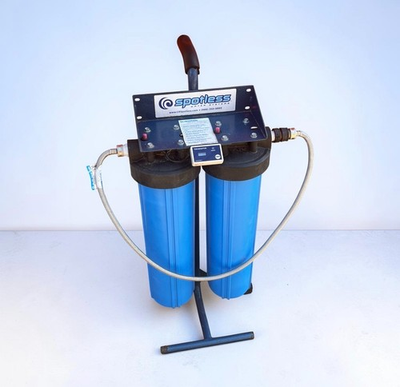 #ad CR Spotless DIC 20 DI Water System Dual Canister w TDS Meter AS IS $270.00