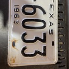 1963 Texas License Plate TX KE 6033  — photo 2