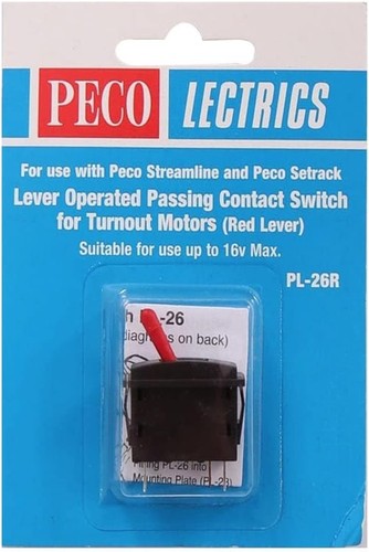 Peco PL-26R Lever Operated Passing Contact Switch - Photo 2/3