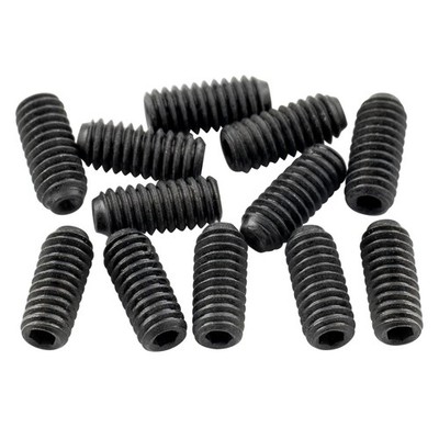 Musiclily Ultra 12Pcs Black UNF#4-48x1/4'' Guitar Bridge Saddle Height Screws Set