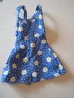 BARBIE FASHION CLOTHES ~ BLUE SATIN w/WHITE PRINT OUTFIT w/ACCESSORIES SET — photo 2