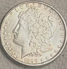 1899 O Morgan tons of luster with this AU coin bright & shiny free ship genuine+