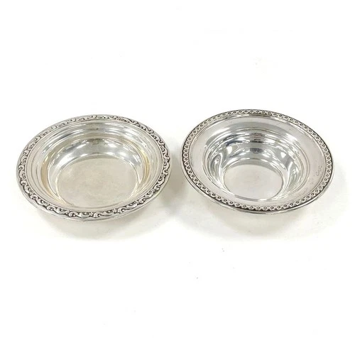 Pair of Vintage Sterling Silver Bowls - Rogers/Reed & Barton - 151.8 grams total