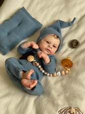 Lifelike Reborn Baby Dolls 17" Full Body Vinyl Boy Handmade Real Life Baby Gifts