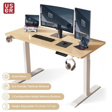 Electric Standing Desk Height Adjustable 100kg Capacity Sit Stand Ergonomic Desk