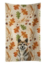 Caroline's Treasures Brindle Akita Heirloom Fall Kitchen Towel WDK7669KTWL