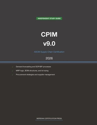 ASCM CPIM v9.0 Supply Chain Study Guide 2026 Meridian Certification Press Buch