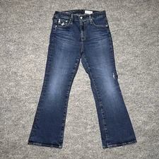 AG Adriano Goldschmied Jeans 30 Womens Farrah Boot Crop High Rise Japanese Denim