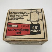 SEARS CRAFTSMAN 9 66614 45  MITER CUT-N-CLAMP 4 pc SET IN ORIGINAL BOX USA