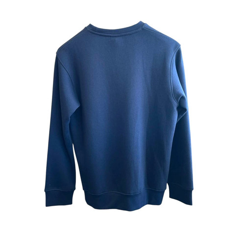 New BOSS Hugo Boss Blue Crewneck Sweatshirt Jumper w/ 3D Logo Sz M - Picture 2 of 9