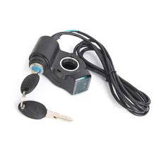 E-Bike Throttle Control Switch with LED Voltage Display and Security Key Lock