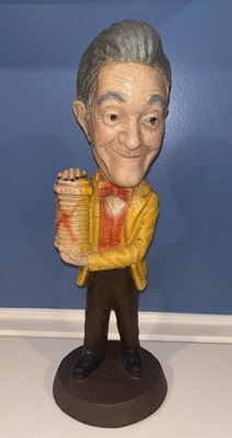 1972 ESCO STYLE SCULPTURE WARE STAN LAUREL CHALKWARE STATUE WITH SQUEEZE BOX