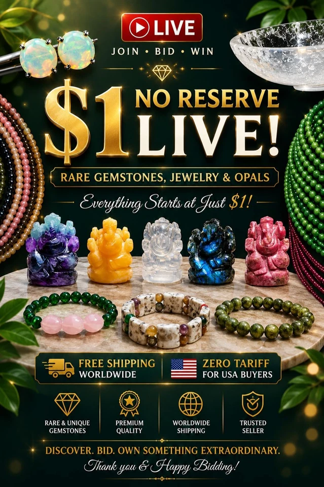 🔥 COLLECTOR'S GEM AUCTION | Rare Jewelry, Opals & More | $1 Start