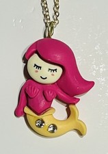 Child s Mermaid Pendant 20 Yellow Gold-Plated Necklace