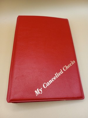 Cancelled Checks Binder Bank Finance 12 Month Storage 3 Ring Penn State Ind PA