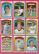1972 Topps Baseball Cards - mostly EX+ to EXMT commons, #2 - 249