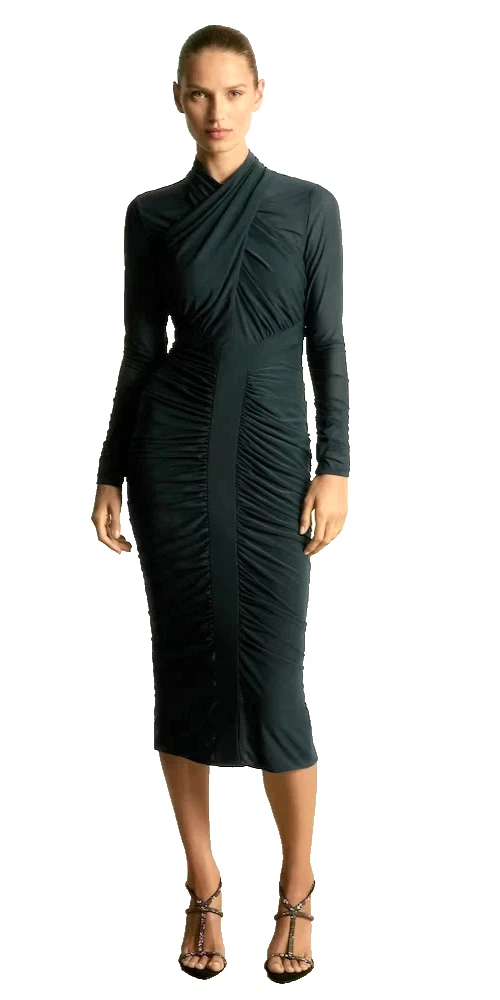 cotton green dresses for women Marilyn Olive Satin Slip Dress main image 1