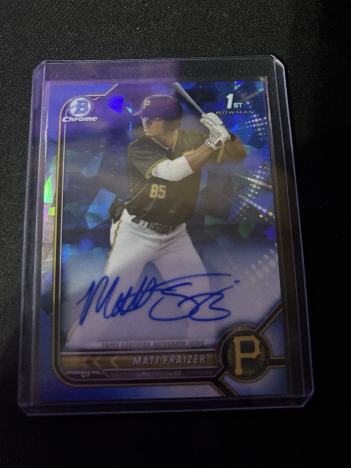 2022 Bowman Sapphire Edition - Chrome Prospects Autograph Matt Fraizer #BSPA-MF