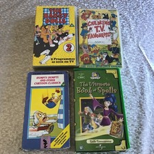 Children's VHS Tapes Job Lot  of 4 video Cassettes- See Pictures