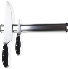Generic 16-Inch Heavy-Duty Aluminum Knife Strip Magnetic Knife Holder Rack for K