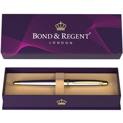 Rollerball Pen 24 Karat Gold Silver Chrome Luxury Executive Bond Regent Fancy