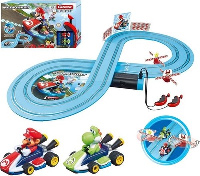 First Mario Kart - Slot Car Race Track with Spinners - Includes 2 Cars and Yoshi