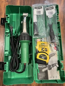 🇺🇸Leister Triac S Heat Welder W/40MM Nozzle Knife Seam Probe 25’ Tape Case🇺🇸