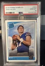 2018 Panini Donruss Rated Rookie Josh Allen #304 (RC)PSA10
