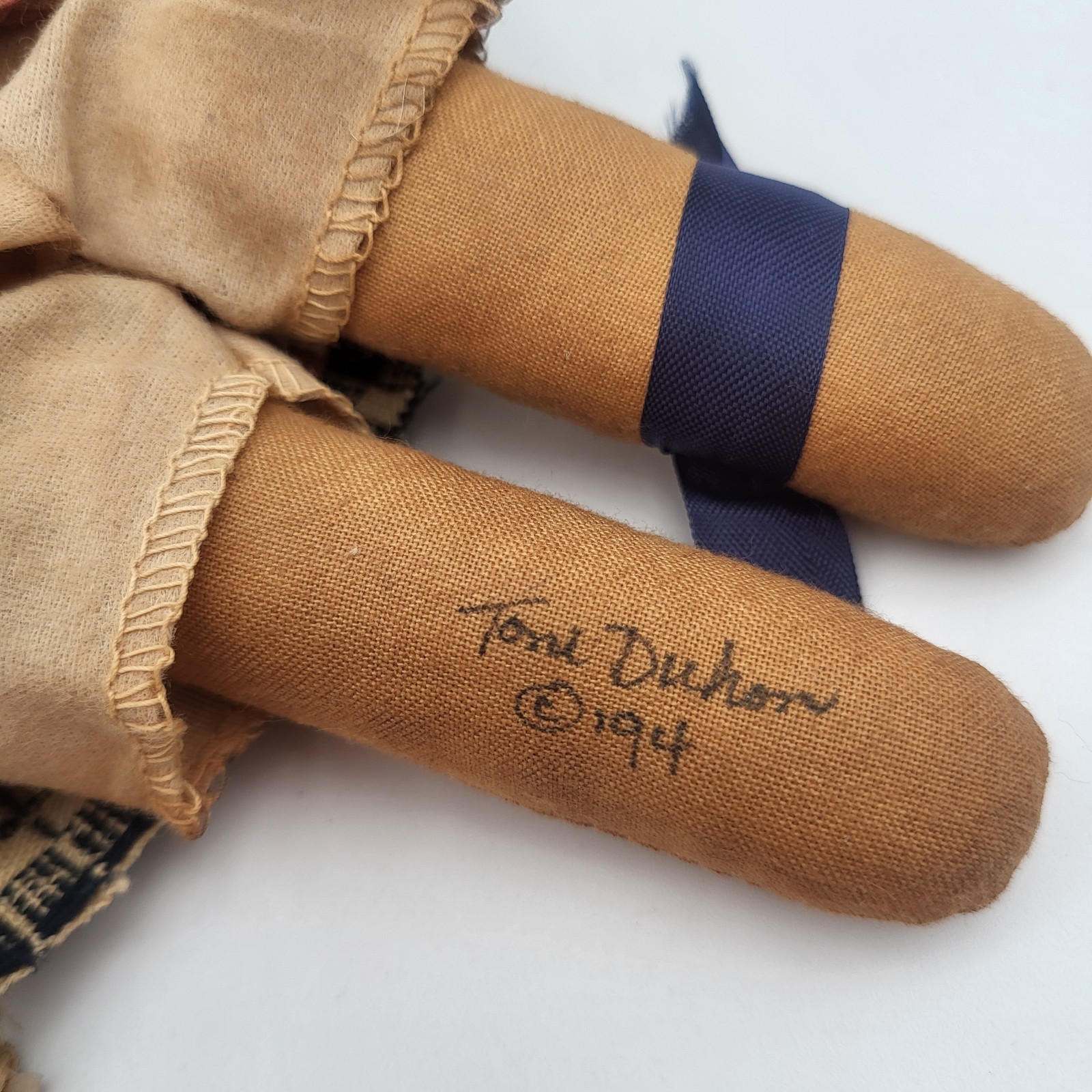 Vintage 1994 The Tattered Rabbit Doll "Miss Liberty Rabbit" 10'' SIGNED!