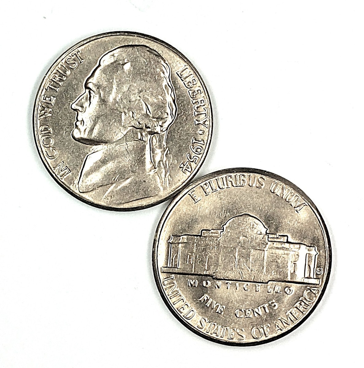 1954 S UNCIRCULATED JEFFERSON NICKEL CHOICE TO GEM BU | eBay