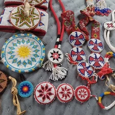 Vintage Native North American beaded items.
