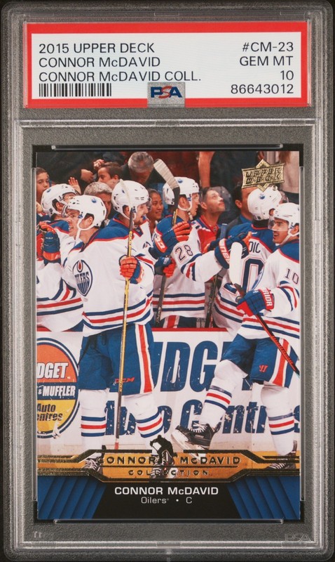 2015 Upper Deck Connor McDavid #CM-23 Connor McDavid Collection PSA 10