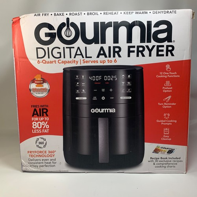 #ad Gourmia GAF612 6QT Digital Air Fryer Black 1700W 6 Quart New $97.89