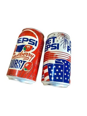 Vintage Pepsi Cans Lot Of 6 No Duplicates Collectible Flavored