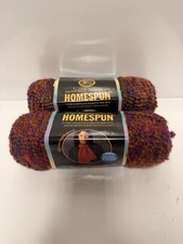 Homespun Lion Brand Yarn Corinthian lot of 2