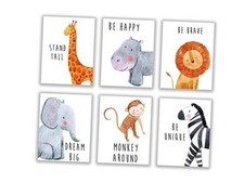 Nursery Decor - Baby Room Decor Animal Pictures for Nursery Decor, Baby Safari