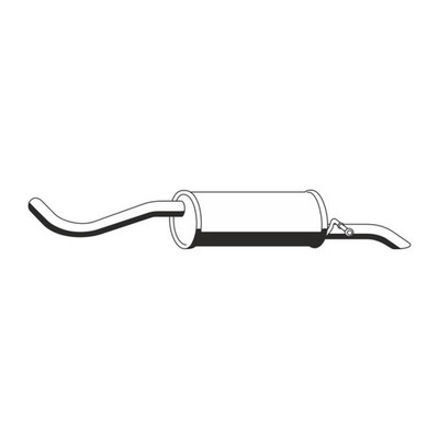 ERNST 113014 Endschalldämpfer Auspuff Endtopf für VW FOX 1.4 75 PS BKR