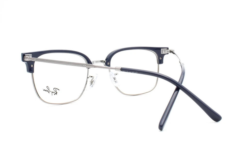 Gafas Ray-Ban RB 7216 8210 Azul sobre Gunmetal 49-20-145 Pequeñas Sin Estuche Foto 3 de 4