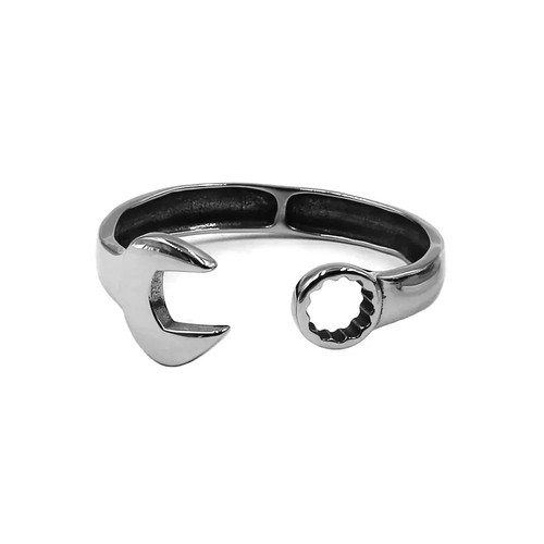 316L Silver Stainless Steel Spanner Wrench Bracelet Bangle for Mechanic - Picture 2 of 7
