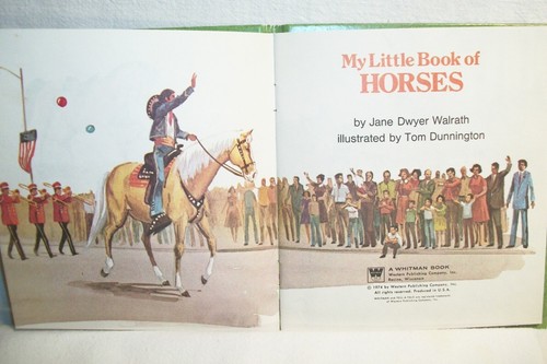 My Little Book of Horses Animal Story Book Children's VTG Tell a Tale 1974 - Picture 2 of 3