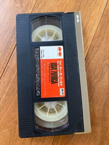 USA For Africa We Are The World JAPAN VHS Video V68M1222 w/SLIP CASE 1985 issue - Picture 8 of 10