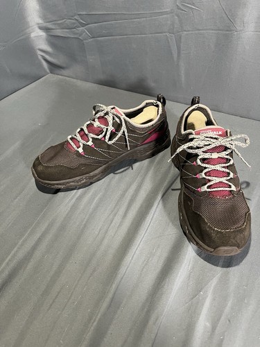 Skechers Go Walk Outdoors Shoes Womens 7.5 Brown Mesh Lace Up Low Top Sneakers - Picture 2 of 12