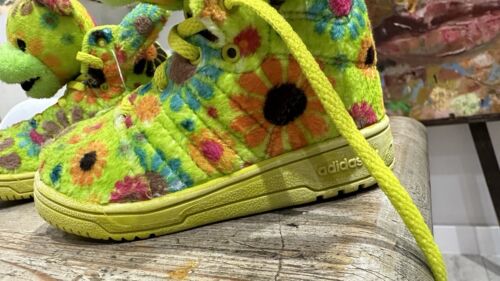 Adidas Jeremy Scott Kids Shoes Sneaker Teddy Bear Psychedelic 4K Baby Size - Picture 8 of 11