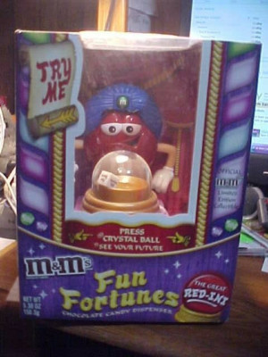 M&Ms Fun Fortunes Candy Dispenser RED M&M NO CANDY