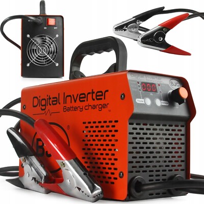 Autobatterieladegerät BC600 12/24V Gerät Starthilfe Booster Max 600A 50-800Ah