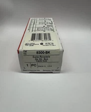 Pass & Seymour 8300-BK Balck Duplex Receptacle 20A, 125V Hospital Grade