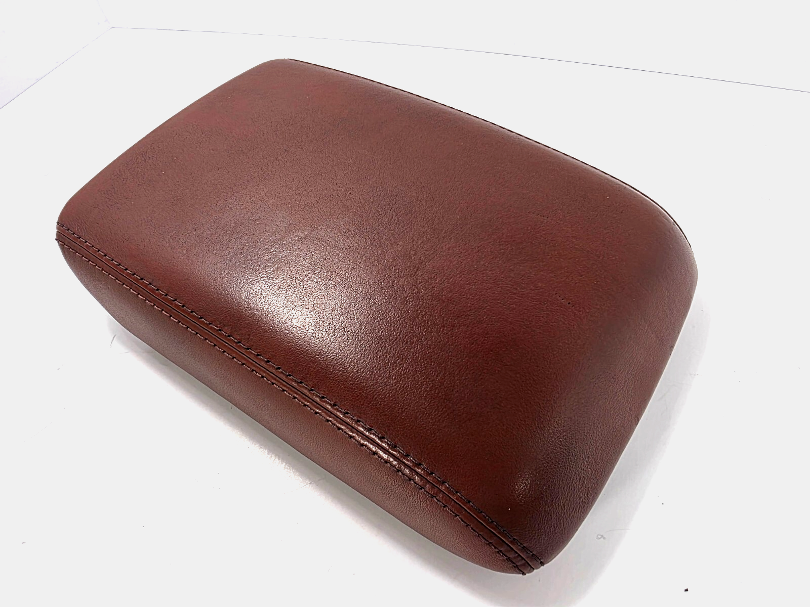08-17 Audi S5 A5 arm rest center console sliding lid top cover brown leather OEM