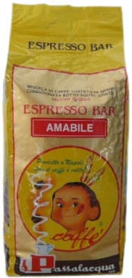 Kaffee PASSALACQUA Lieblich - Espresso BAR - Pack 1Kg IN Körner
